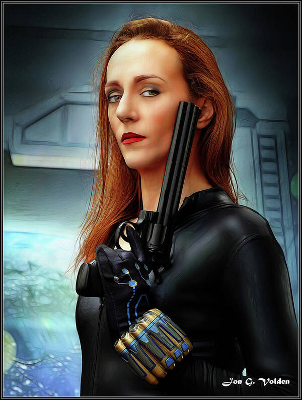 Black Widow Art Print featuring the photograph The Black Widow Maker by Jon Volden