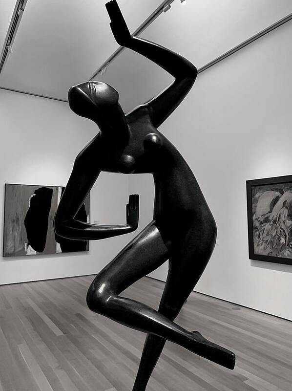 Sculpture Art Print featuring the photograph The Dancer in the Dark by Lee Darnell