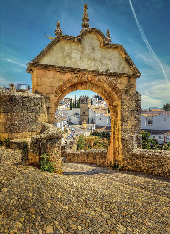 Ronda Art Print featuring the photograph The main gate of Ronda by Micah Offman