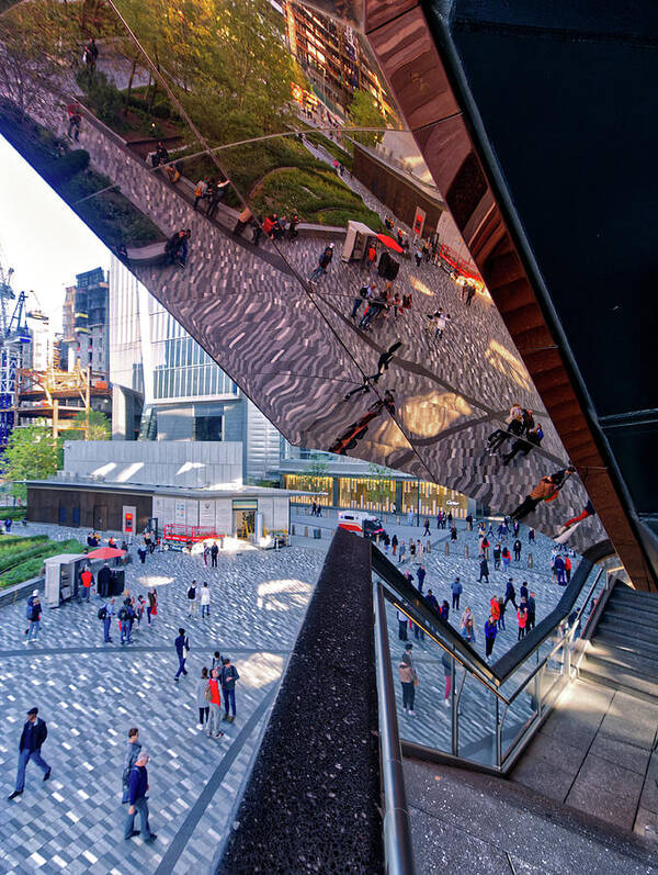 Hudson Yards Art Print featuring the photograph The Right Reflection by S Paul Sahm