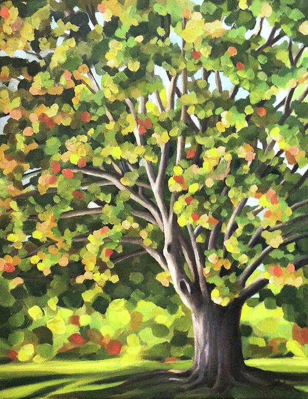 Tree Art Print featuring the painting The Tree I See by Nancy Griswold