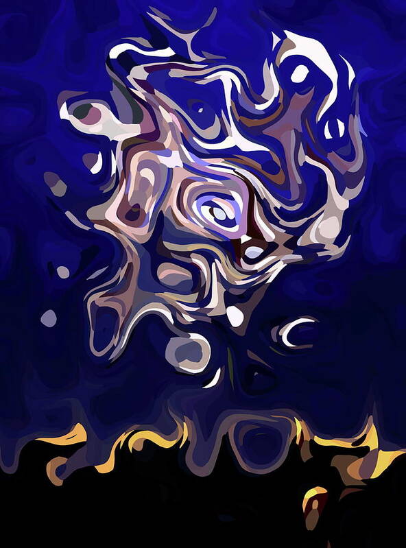 #abstract #abstractart #digital #digitalart #wallart #markslauter #print #greetingcards #pillows #duvetcovers #shower #bag #case #shirts #towels #mats #notebook #blanket #charger #pouch #mug #tapestries #facemask #puzzle Art Print featuring the digital art The Twisted Oz by Mark Slauter