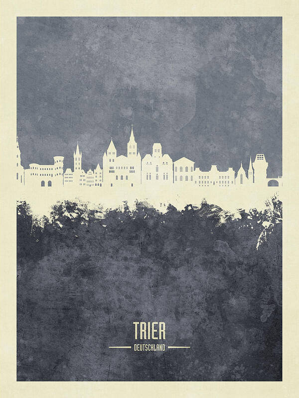 Trier Skyline #45 Art Print by Michael Tompsett - Michael Tompsett - Website
