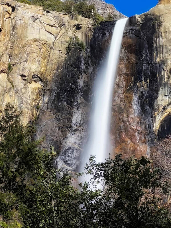 Photograph Art Print featuring the photograph Waterfall at Yosemite National Park by John A Rodriguez