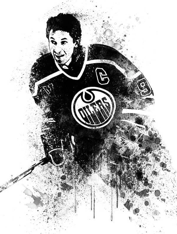 wayne gretzky Puck Poster Canvas Art Poster and Wall Art Picture