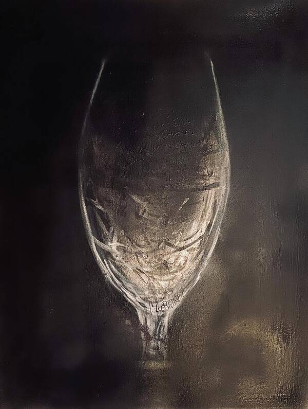 Still Life Art Print featuring the painting Wine glass by Chuck Gebhardt