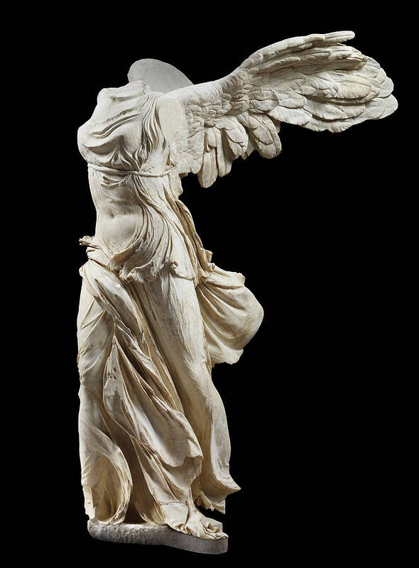 Winged Victory Art Print featuring the painting Winged Victory of Samothrace by Greek Art