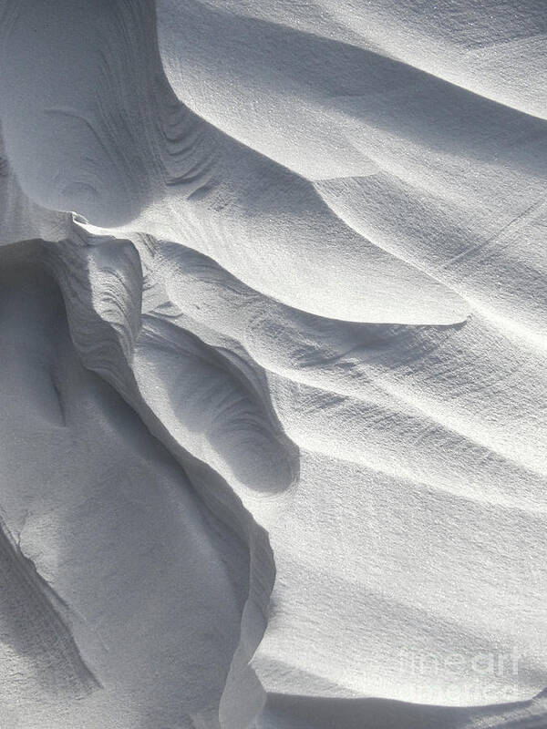 Winter Art Print featuring the photograph Winter Snow Drift Sculpture by Phil Perkins