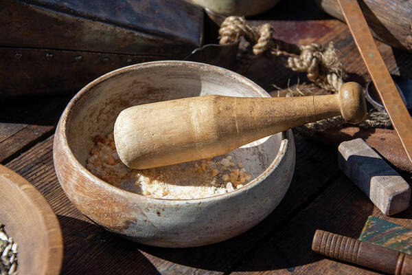 Pestle Art Print featuring the photograph Pestle and mortar by Steev Stamford