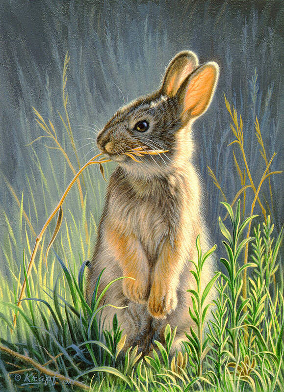 Wildlife Art Print featuring the painting Highly Selective by Paul Krapf