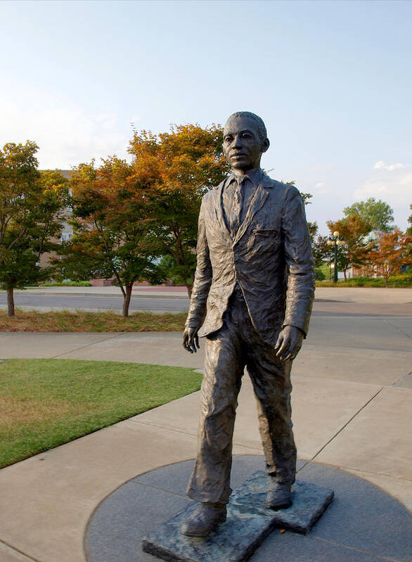 James Meredith Art Print featuring the photograph James Meredith Statue Closeup by Joshua House