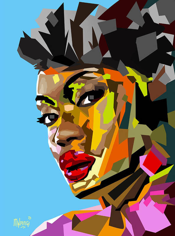 Woman Art Print featuring the digital art Modern Woman by Anthony Mwangi