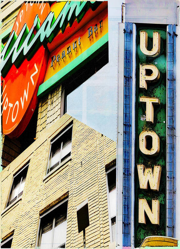 Uptown Minneapolis Art Print featuring the digital art Uptown Signs by Susan Stone