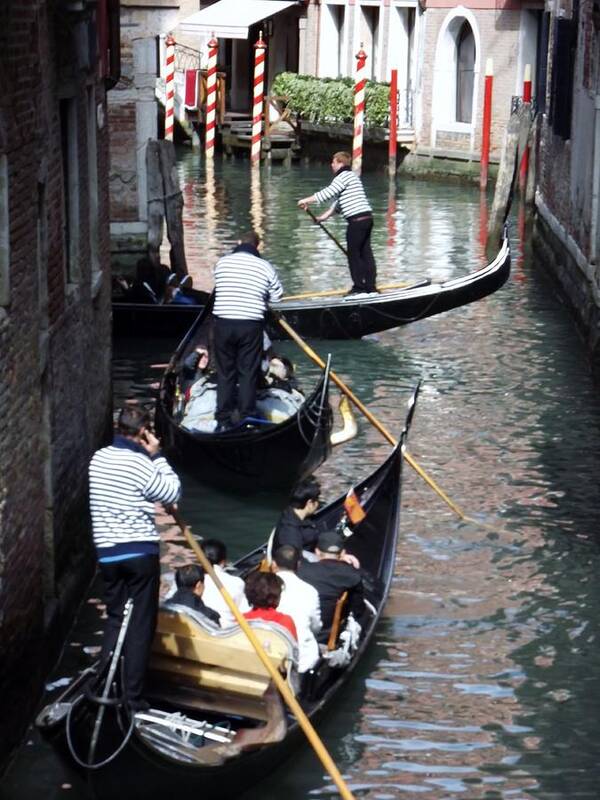 Venice Art Print featuring the photograph Venice Gridlock by Tony Ruggiero