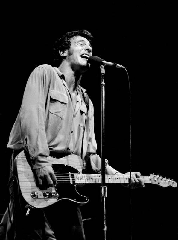 Bruce Springsteen Art Print featuring the photograph Bruce Springsteen 1981 #1 by Chris Walter