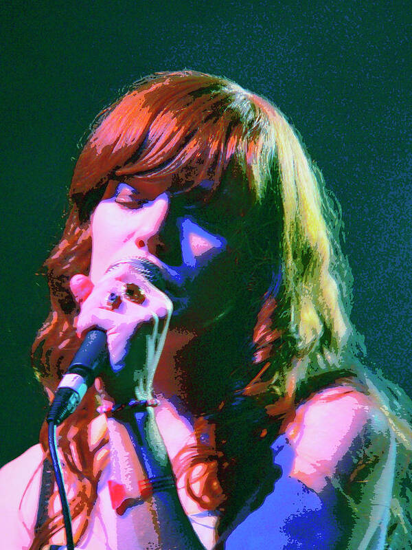 Jenny Lewis Art Print featuring the mixed media Jenny Lewis 2 by Dominic Piperata