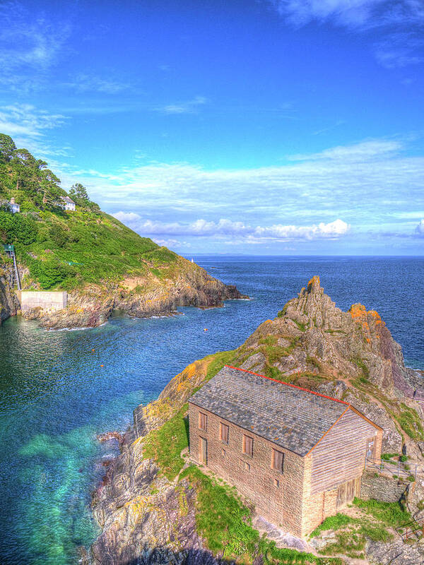 Polperro Art Print featuring the photograph Polperro Entrance by Hazy Apple