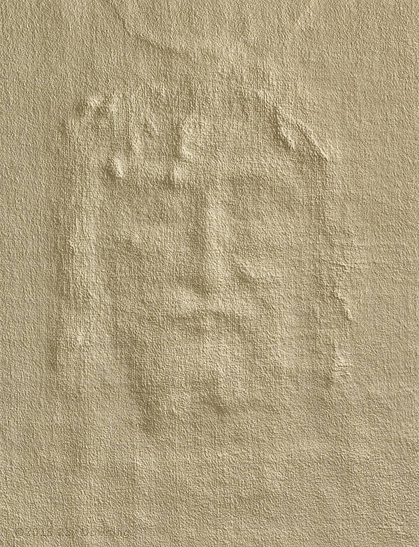 Shroud Of Turin Art Print featuring the digital art Shroud of Turin 3D Information by Ray Downing