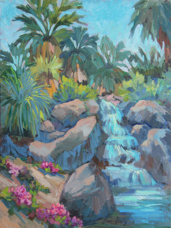 Desert Art Print featuring the painting Spring At The Living Desert by Diane McClary