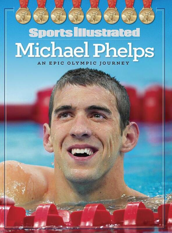 The Olympic Games Art Print featuring the photograph Usa Michael Phelps, 2008 Summer Olympics Sports Illustrated Cover by Sports Illustrated