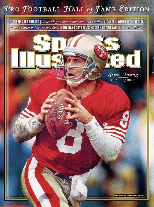 Playoffs Art Print featuring the photograph Joe Montana Hall Of Fame Class Of 2005 Sports Illustrated Cover by Sports Illustrated