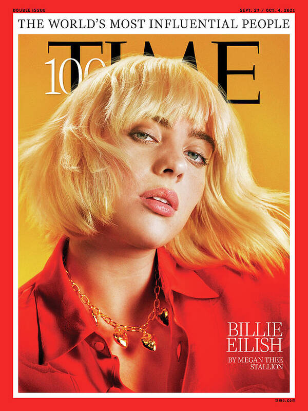2021 Time 100 - The World's Most Influential People Art Print featuring the photograph 2021 TIME100 - Billie Eilish by Photograph by Pari Dukovic for TIME