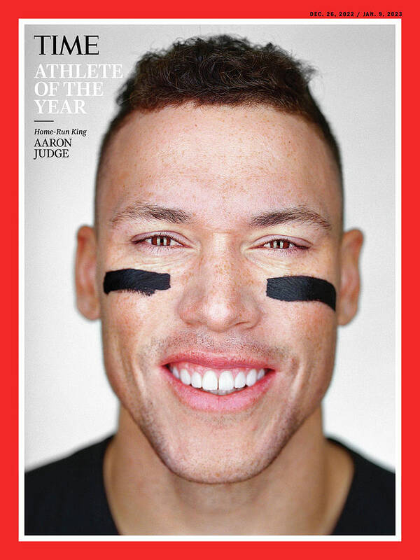 Athlete Of The Year Art Print featuring the photograph 2022 Athlete of the Year - Aaron Judge by Photograph by Martin Schoeller for TIME