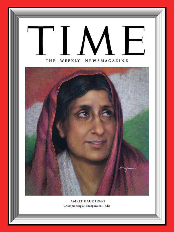 Time Art Print featuring the photograph Amrit Kaur, 1947 by Painting by Cuong Nguyen