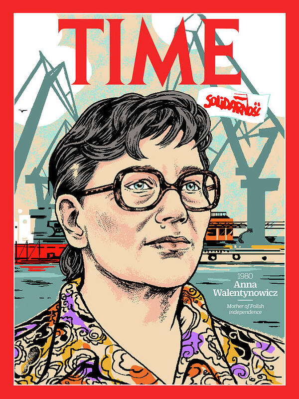 Time Art Print featuring the photograph Anna Walentynowicz, 1980 by Illustration by Agata Nowicka for TIME