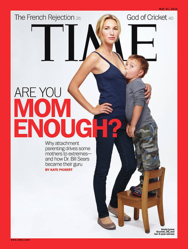 2012 Art Print featuring the photograph Are You Mom Enough? by Photograph by Martin Schoeller