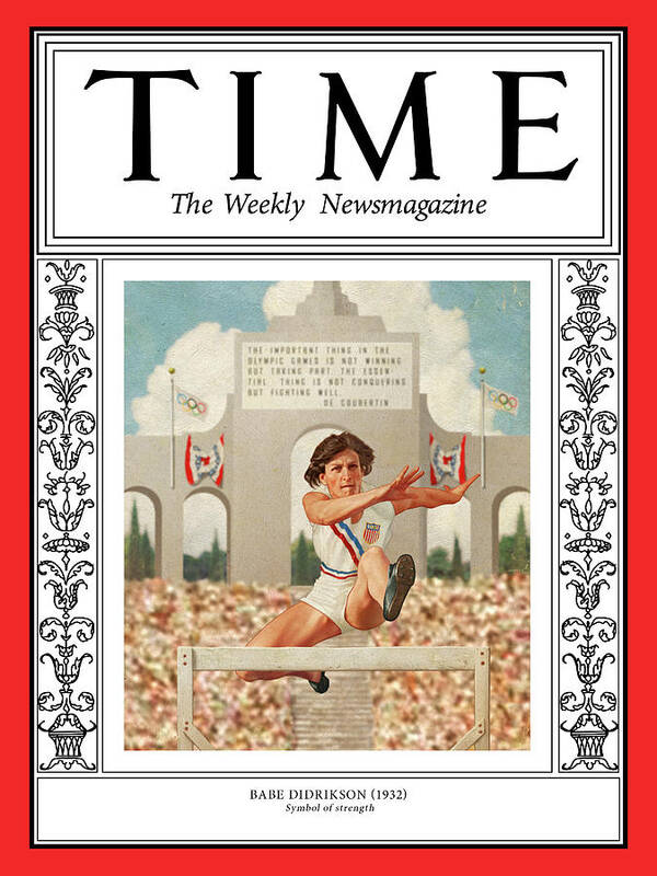 Time Art Print featuring the photograph Babe Didrikson, 1932 by Illustration by Patrick Faricy for TIME