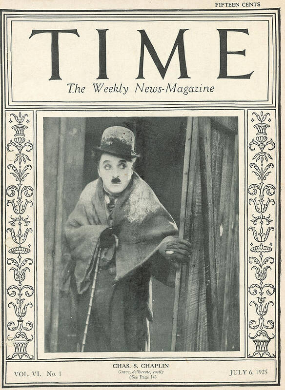 Charlie Chaplin Art Print featuring the photograph Charlie Chaplin - 1925 by No Credit