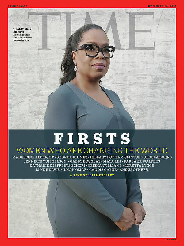 Firsts Art Print featuring the photograph FIRSTS - Oprah Winfrey by Photograph by Luisa Dorr for TIME