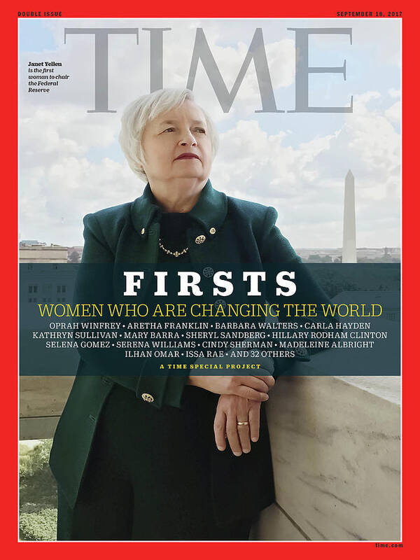 Janet Yellen Art Print featuring the photograph Firsts - Women Who Are Changing the World, Janet Yellen by Photograph by Luisa Dorr for TIME