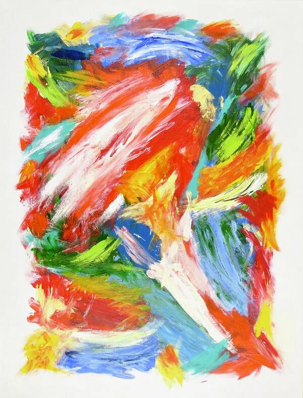 Abstract Expressionism Art Print featuring the painting Joie de Vivre No. 2 by J Loren Reedy