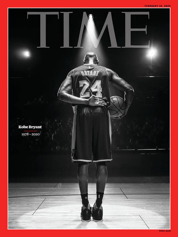 Kobe Kobe Bryant Time Cover Art Print featuring the photograph Kobe Bryant 1978-2020 by Photograph by Michael Muller - CPi Syndication