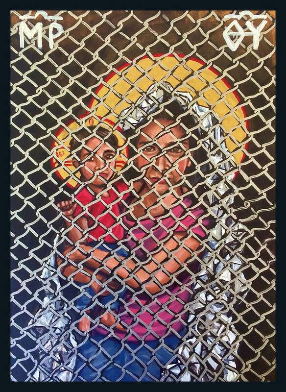  Art Print featuring the painting Mother of God Protectress of the Oppressed by Kelly Latimore