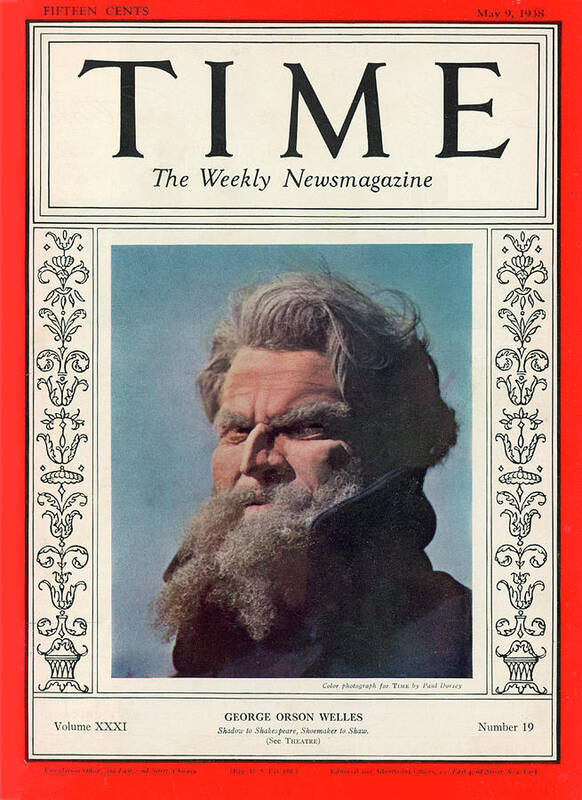 Orson Welles Art Print featuring the photograph Orson Welles - 1938 by Paul Dorsey