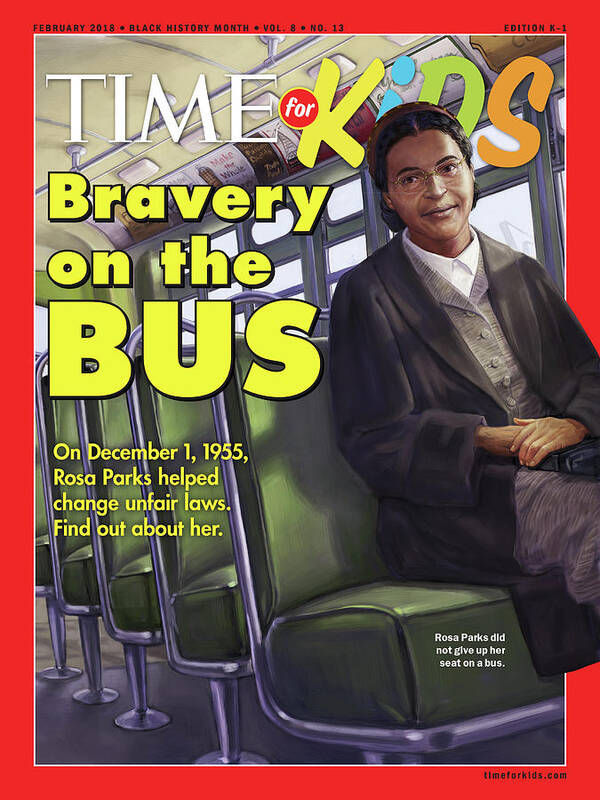 Rosa Parks Time For Kids Art Print featuring the photograph Rosa Parks TIME for Kids by TiME