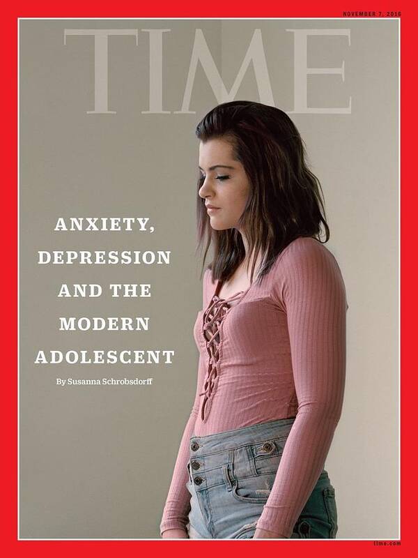 Teens Art Print featuring the photograph Teen Depression and Anxiety - Why the Kids Are Not Alright by Photograph by Lise Sarfati for TIME