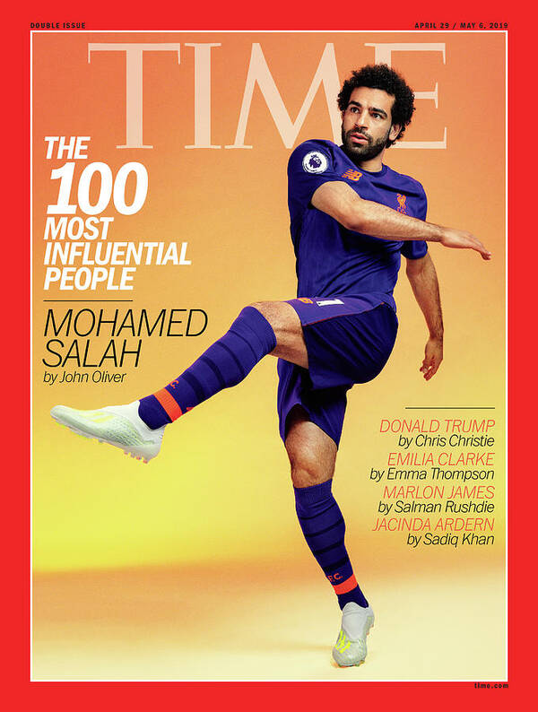 Time Art Print featuring the photograph The 100 Most Influential People - Mohamed Salah by Photograph by Pari Dukovic for TIME
