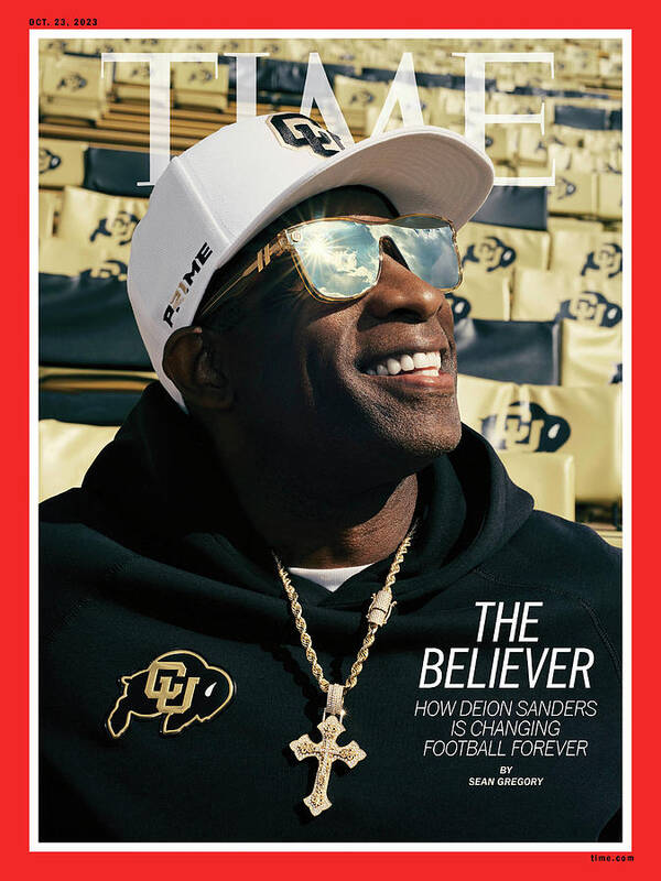 Deion Sanders. The Believer Art Print featuring the photograph The Believer by Joshua Kissi