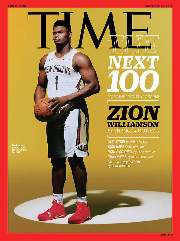 Time Art Print featuring the photograph The Next 100 Most Influential People - Zion Williamson by Photograph by Scandebergs for TIME