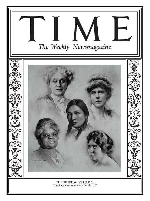 Time Art Print featuring the photograph The Suffragists, 1920 by Illustration by Amaya Gurpide for TIME