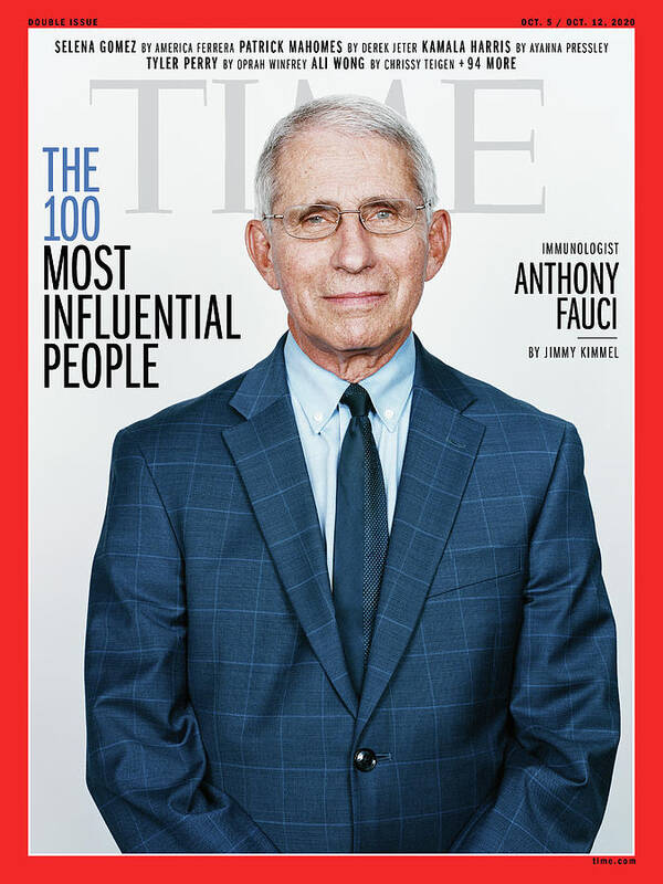 Time 100 Most Influential People Art Print featuring the photograph TIME 100 - Anthony Fauci by Photograph by Stefan Ruiz for TIME