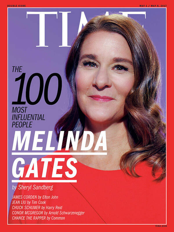 Time 100 Most Influential People Art Print featuring the photograph TIME 100 - Melinda Gates by Miles Aldridge for TIME