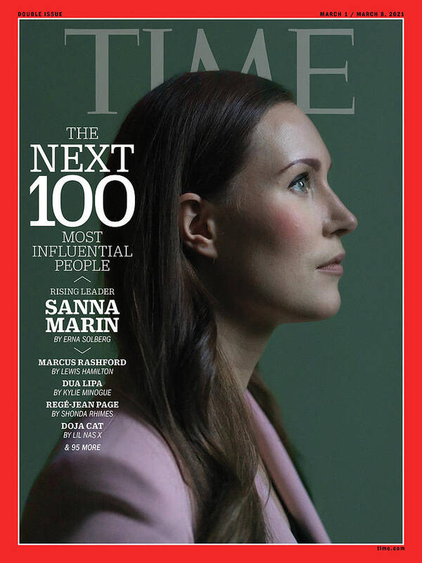 Time 100 Next Art Print featuring the photograph TIME 100 Next - Sanna Marin by Photograph by Marie Hald--INSTITUTE for TIME