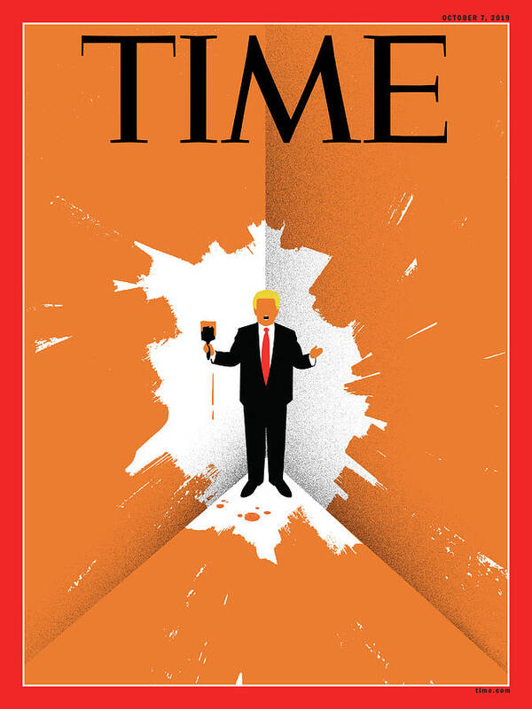 Time Art Print featuring the photograph TIME Trump Cover by Illustration by Edel Rodriguez for TIME