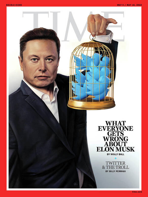 What Everyone Gets Wrong About Elon Musk Art Print featuring the photograph What Everyone Gets Wrong About Elon Musk by Illustration by Tim O'Brien for TIME