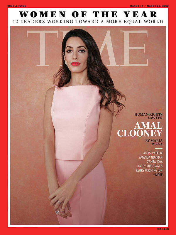Time Women Of The Year Art Print featuring the photograph Women of the Year - Amal Clooney by Photograph by Kristina Varaksina for TIME